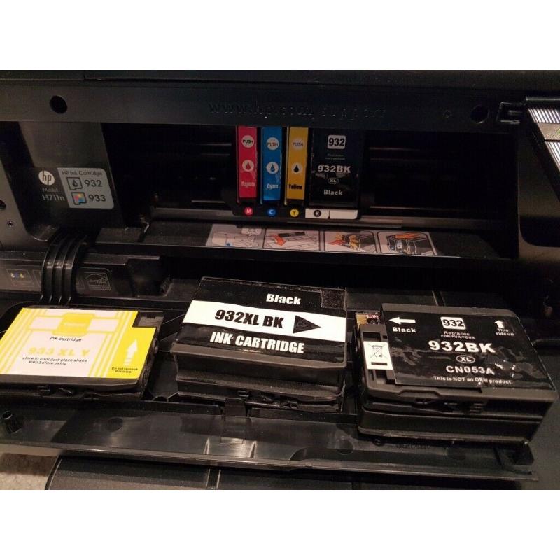 HP Officejet 6700 Premium, NOT WORKING, comes with lots of ink cartridges!