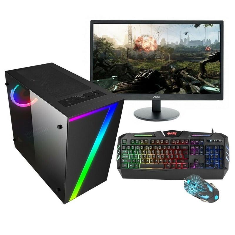 Gaming PC Gaming Computer Intel i5 8GB Ram Nvidia GT710 240 SSD HDD + 1TB HDD 12 Months Warranty