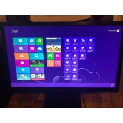 Fujitsu i3 PC system with 27inch HDMI monitor