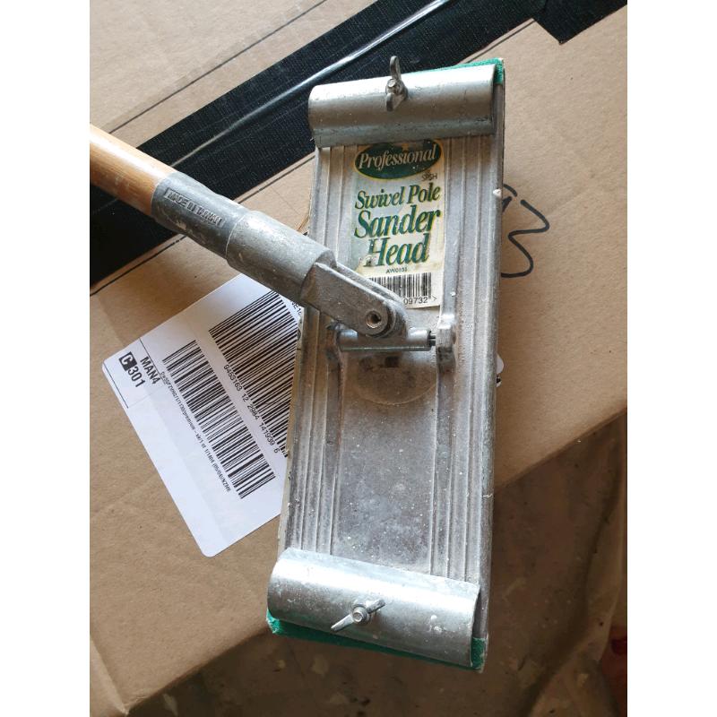 Swivelhead sander head & pole