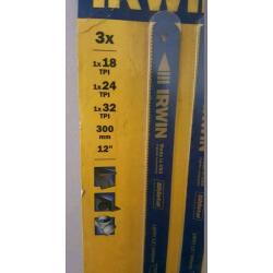 Irwin hacksaw blades variety pack of 3 300mm