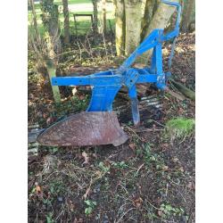 Single furrow plough