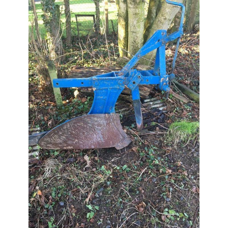 Single furrow plough