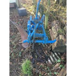 Single furrow plough